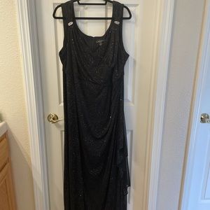 R&M Richards Plus size full length formal gown